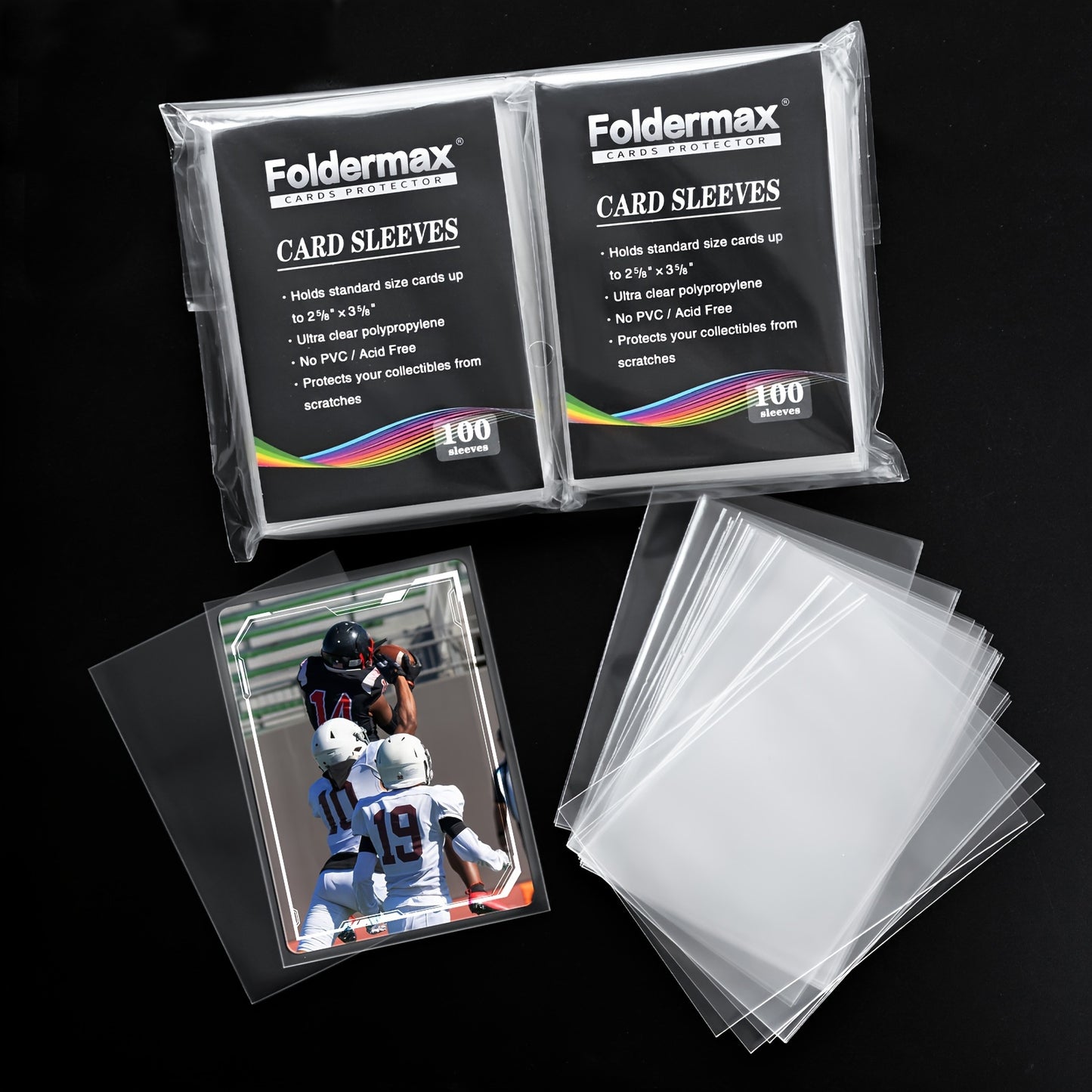 Penny Sleeves for Trading Cards 200/500/1000/2000 Pack – Premium Soft Card Sleeves for Baseball, TCG, Game Cards | Kids & Collectors Gift
