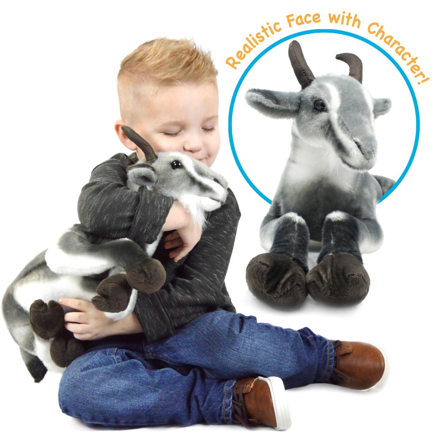 Patrick the Pygmy Goat - 18 Inch Stuffed Animal Plush - By Viahart