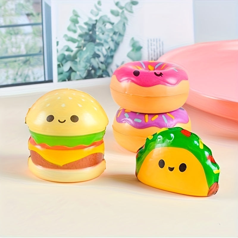 20 Pack Squishy Fast Food Toys-Slow-Rise(Individually Wrapped)Small Foam Squishies 1.5-2.25" Toys for Kids, Fidget Toys for Party Favors, Junk Food Goodie Bag Fillers for Kids Birthday Party