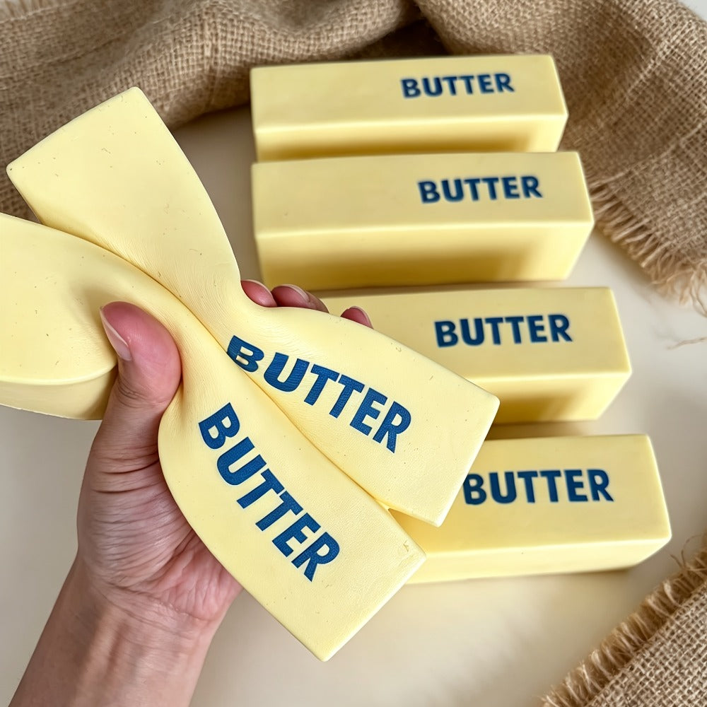 Butter Squishy Toy 6 Pack Giant Slow Rising Squeeze Fidget Toy for Stress Relief Anxiety Desk Decoration Kids Adults Office Party Gift Christmas Easter Valentine