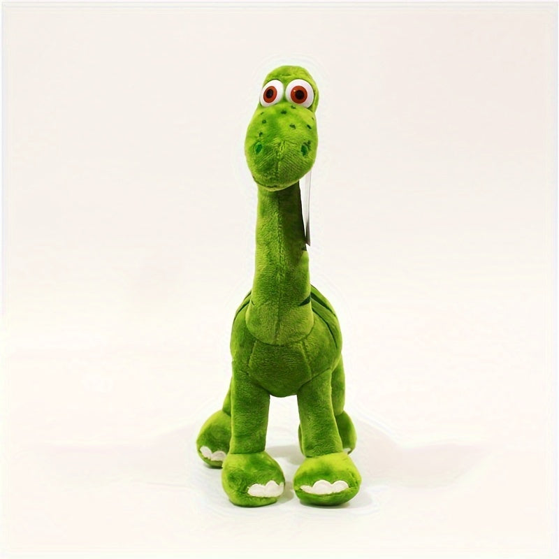 11.8In 13.8In Green Dinosaur Doll Adjustable Action Festival Gift Dinosaur Plush Toy with Open Mouth