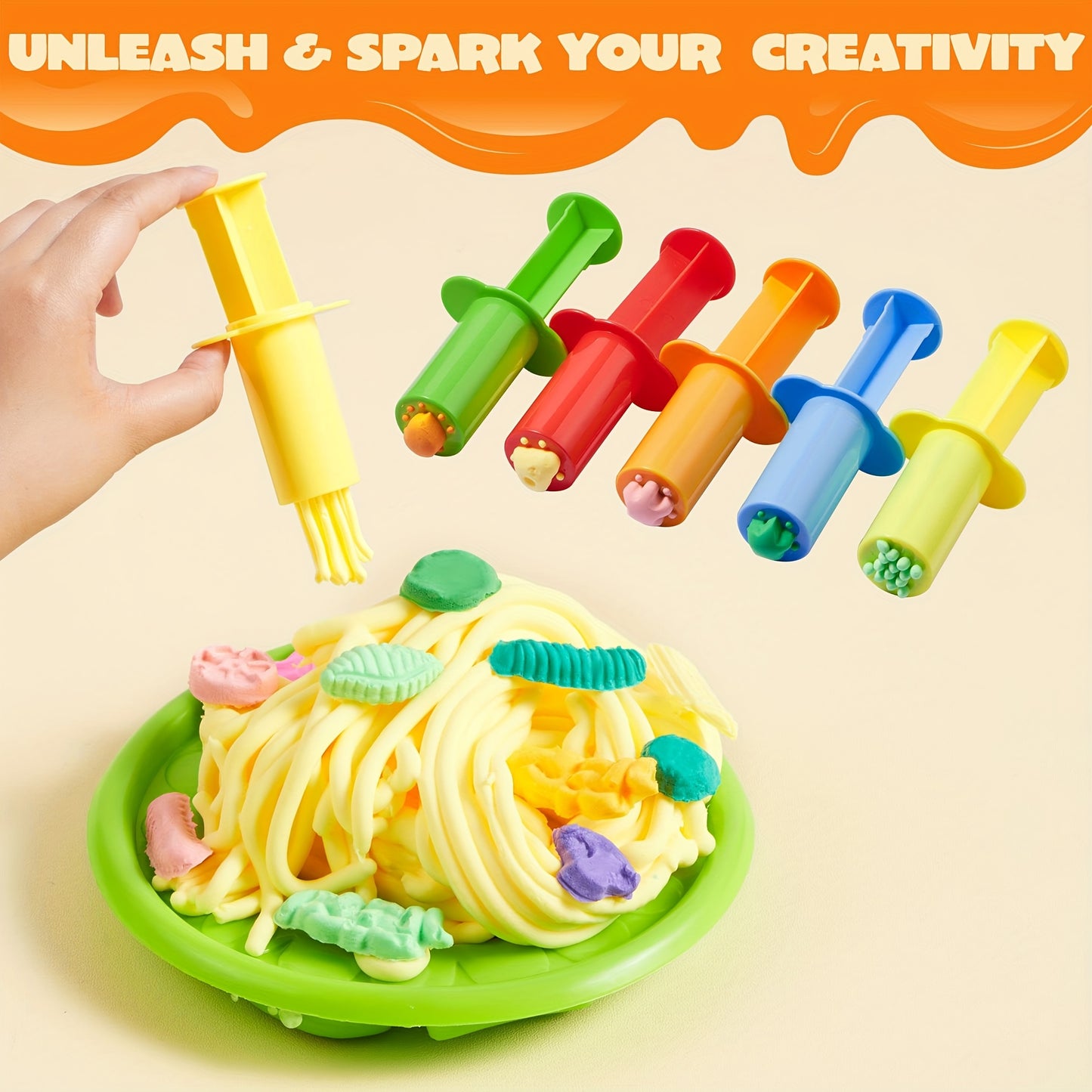 44 Clay Tools Set for Kids, Clay Accessories with Various Plastic Molds, Rolling Pins, Cutters, Easy-to-Grip Design Handles Set, Multi-Item Party Favor Packs for Children, Perfect Christmas Gifts