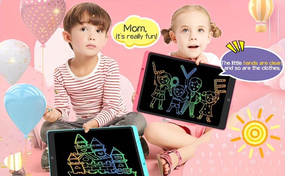 1pc 16" Colorful LCD Writing Tablet for Kids - Erasable And Reusable Drawing Pad for Kids, Educational Art And Craft Toy, Perfect Gift for Day, Christmas, Birthdays - Electronic Whiteboard