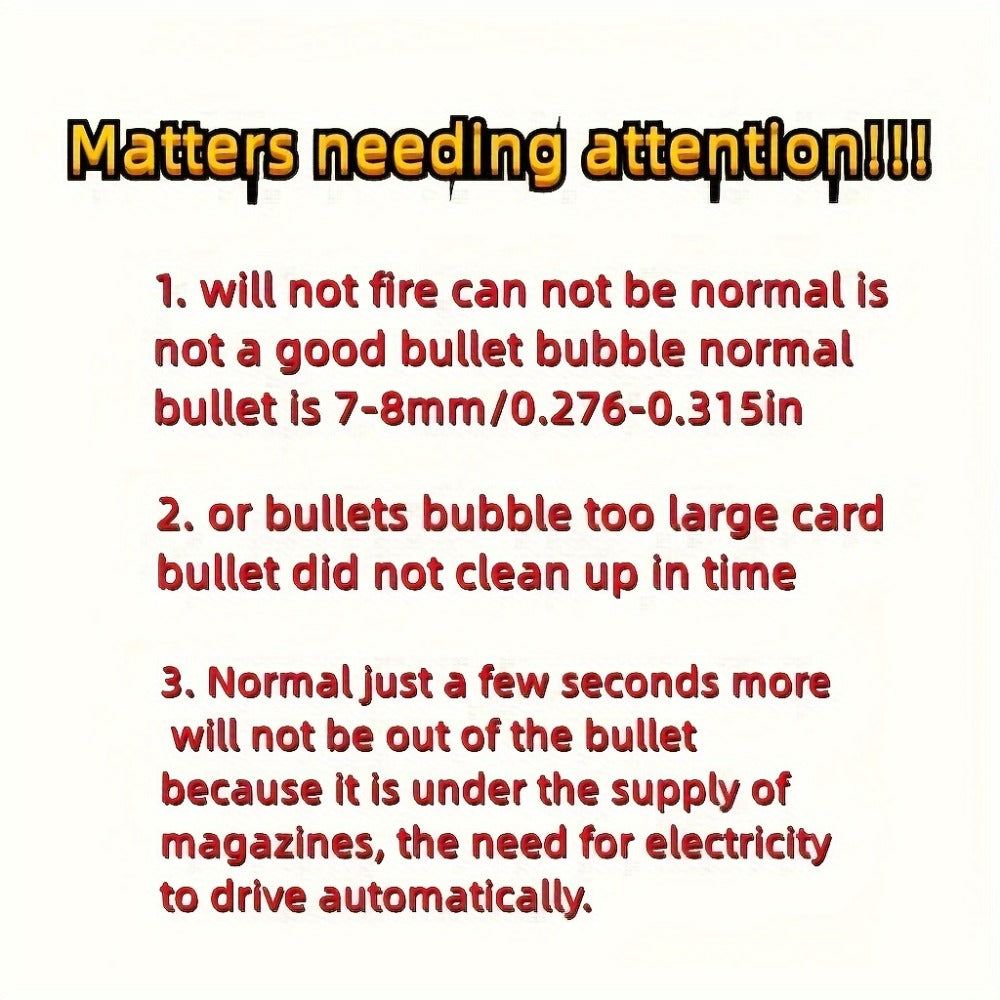 High-Performance Rechargeable Electric Splash Ball Toy Gun – USB Charge Portable Combat Outdoor Shooting Rifle for Kids Boys Teens, Party Gift Christmas New Year Birthday Outdoor Game