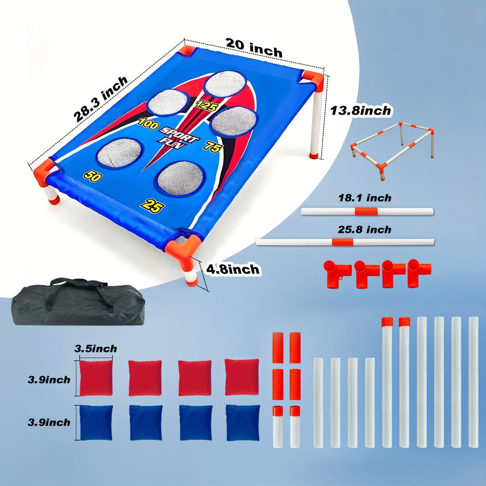 Bean Bag Toss Game Set โ 5-Hole Scoring Board, 8 Bean Bags & Carry Bag | Outdoor Indoor Fun for Kids & Adults | Camping Parties Beach Backyard | Birthday Halloween Christmas Gift