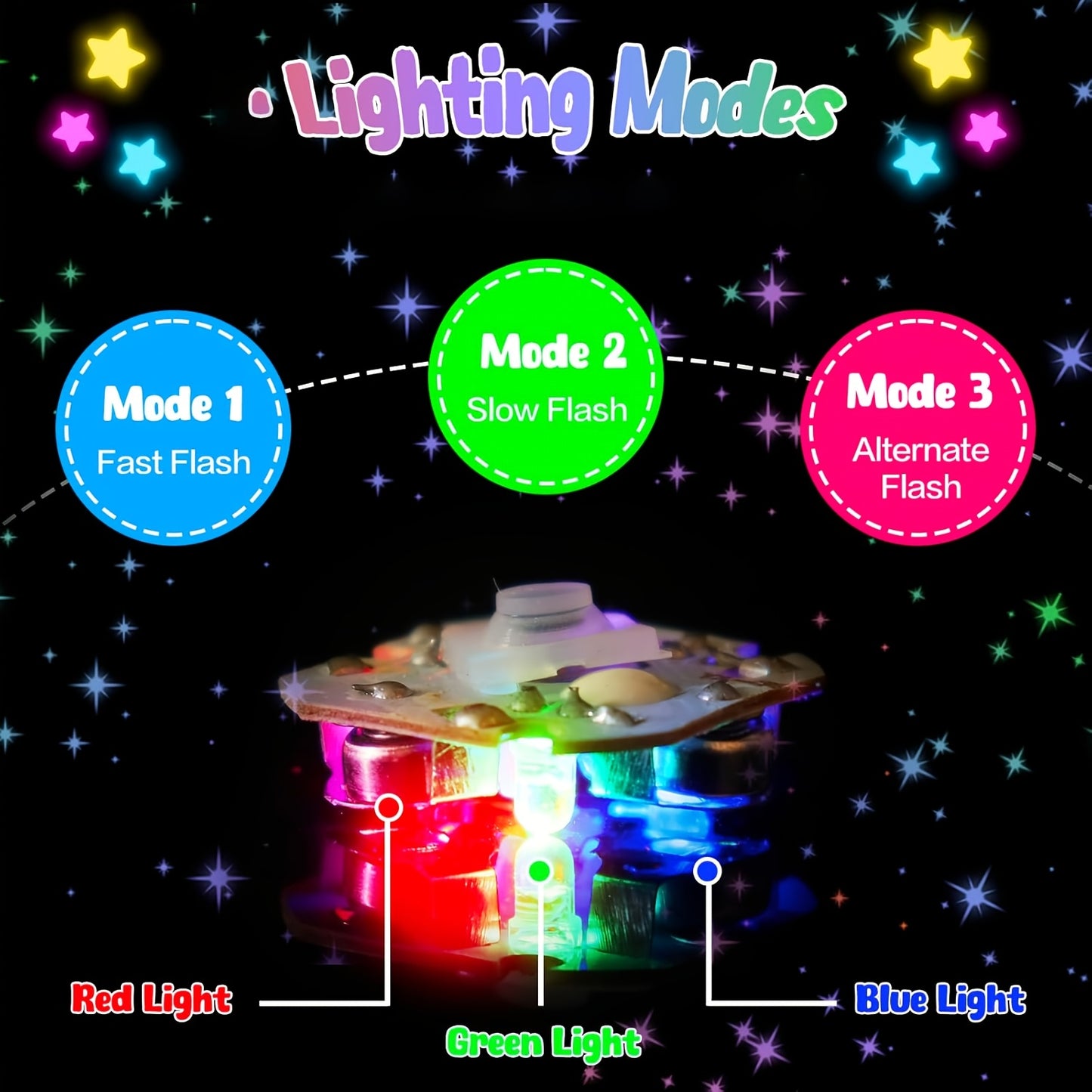 MEZHOBBY LED Illuminated Wristbands, Glowing Party Gifts, LED Light Fidget Spinner Wristbands for Children, Birthday Presents, Classroom Rewards, And Goodie Bag Fillers for Boys And Girls (12/30)
