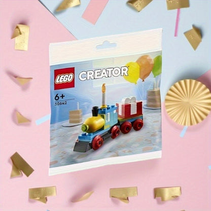 Birthday Train Building Set 30642 – Mini Brick Creator Kit with Cake Balloons & Gifts, Fun Birthday Party Favor Collectible Toy for Kids Boys Girls Ages 5 and Up