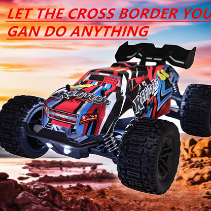 1:18 Scale High-Speed Remote Control Car, Top Speed Reaching 35+ Km/H, All-Terrain RC Vehicle, 4WD Off-Road Remote Control Truck, 2.4 Ghz Wireless Remote Control Car, Remote Control Off-Roader, Hobby-Grade RC Racing Car, Fast Remote Crawler