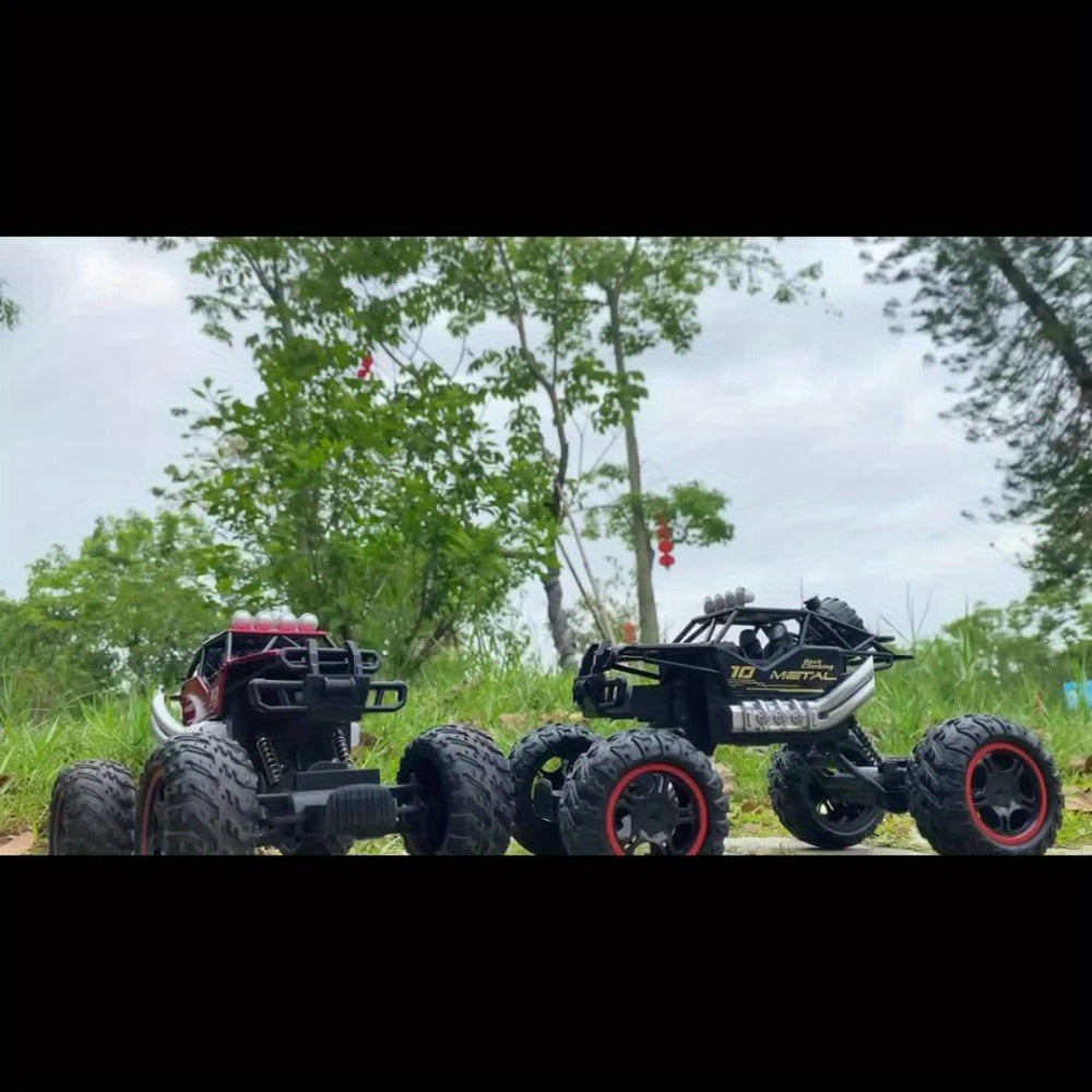 High Speed RC Off-Road Truck for Boys 6+ – Large All-Terrain Remote Control Car with USB Rechargeable Battery, 4WD Racing Vehicle, Cool Birthday Christmas Gift for Kids (Black or Red)