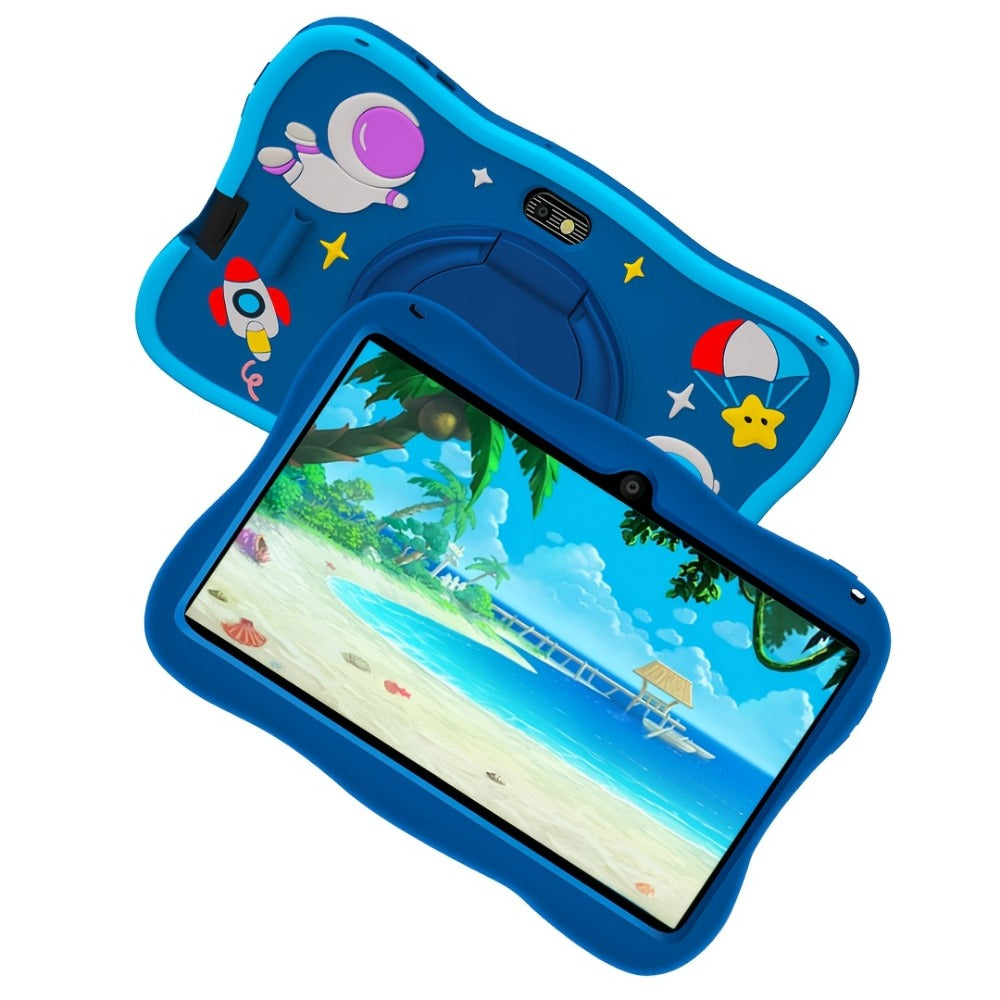 7-inch Kids Tablet - 2026 Upgraded Version Android 14 Kids Tablet with Protective Case, 5GB RAM + 32GB Storage, Blue and Pink, WiFi, BT, YouTube Support, Ideal Gift for Toddlers, Google Kids Space, Parental Controls