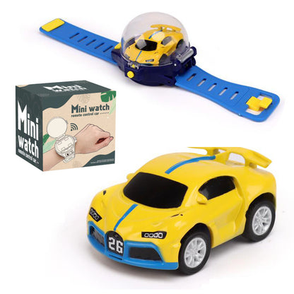 [Christmas Halloween] Small Remote-Controlled Car Watch: Electric Racing Metal Toy Gift for Children for Christmas And Halloween
