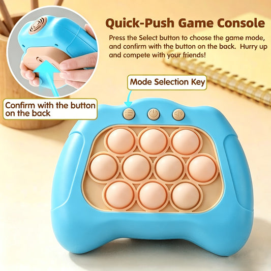 Handheld Electronic Fidget Game – Smart Interactive Touch-Activated Puzzle Toy, Portable Stress-Relief Memory Game Device for Kids Teens & Adults, Fun Creative Gift for Birthdays & Celebrations