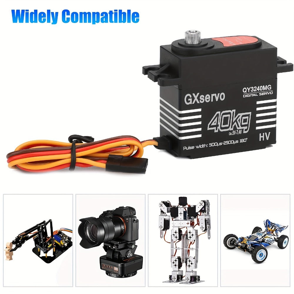 High Torque Digital Servo 88.18LB 180° Metal Gear – 25T Servo Arm for 1/8 1/10 RC Cars & Robots, Precision Steering Gear Upgrade, RC Enthusiast Replacement Part & Robotics Accessory
