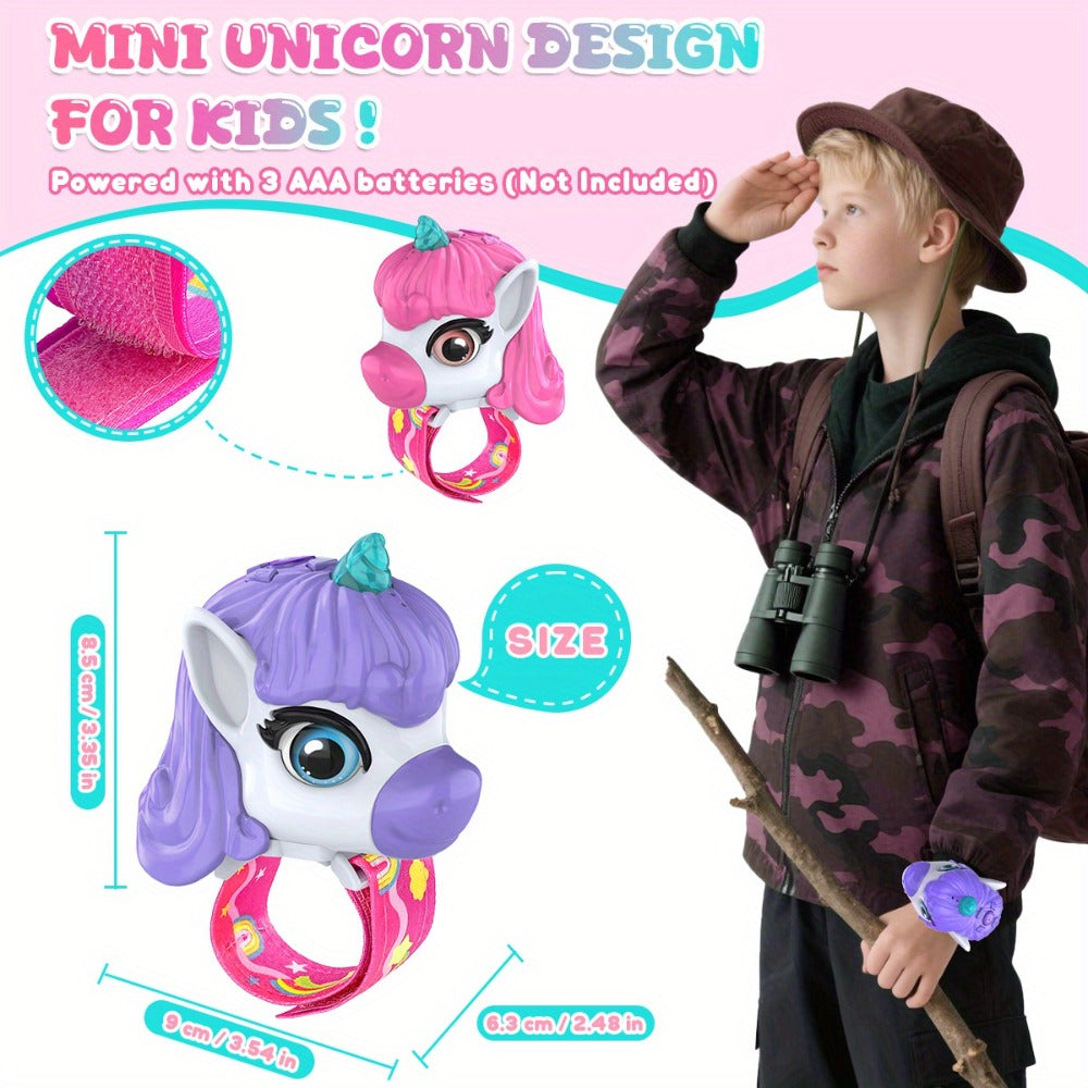 2Packs Unicorn Walkie Talkies for Kids - Luminous Function, Gift for Kids 2 Way Radios Toys for Boys And Girls Ages 3-12 - Long Range - Outdoor Adventure, Camping, Hiking Gifts Birthday Back to School Halloween Christmas Gifts (Pink/Purple)
