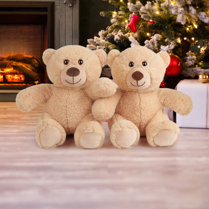 LotFancy Teddy Bear Stuffed Animals, Set of 5, 8 inch Small Teddy Bear Bulk, Baby Bear Plush Toy for Baby Shower Decoration, Kids Birthday Gift For Boys Girls, Gifts for Girlfriend, Birthday Christmas Gifts Valentine's Day Brown