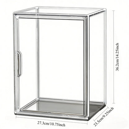 3pcs Clear Display Case Dustproof Storage Bins Containers Organizer Bag Show Box For Collectibles/ Car Model