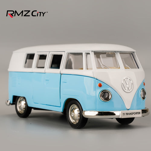 1:36 Volkswagen Bus Zinc Alloy Toy Car Model | Openable Doors, Pull-Back Vehicle, Highly Detailed Static Display Ornament, Collectible Miniature for Home Decor, Ideal Gift for Model Enthusiasts & Kids Ages 3+, Birthday Christmas Present
