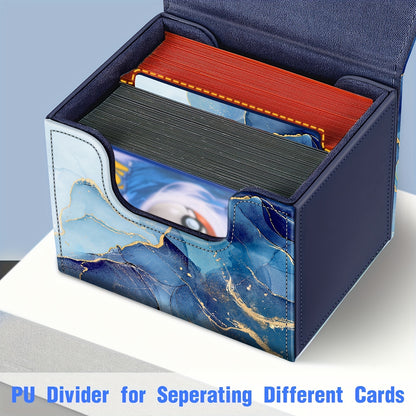 A Card Storage Box Suitable for MTG/TCG/CCG, Featuring a Magnetic Closure And Capable of Holding Over 180 Game Cards, Complete with a PU Divider