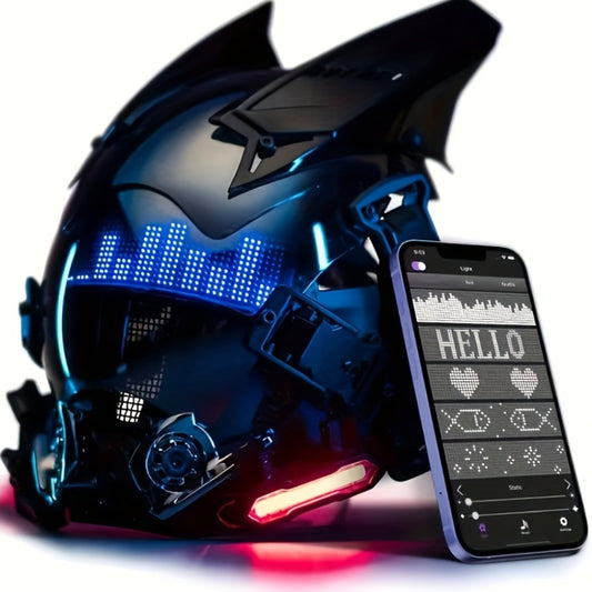 Cyberpunk Masks, Black Mask Additions, Halloween Role-Playing Photo Props, Bar Clubs, Party Supplies, Stage Performances, Gifts And Collectibles, Role-Playing, Bar Club Party Supplies, Ideal Choice for Gifts