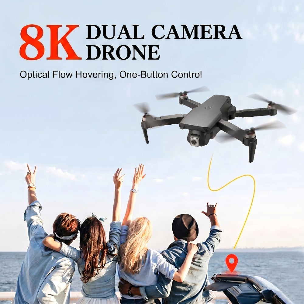 8K Brushless Motor Drone with Obstacle Avoidance – 2026 Upgraded Foldable Quadcopter for Beginners Adults, 2 Batteries, One-Button Return, USB Charging, Repair Tools Included, Great Gift