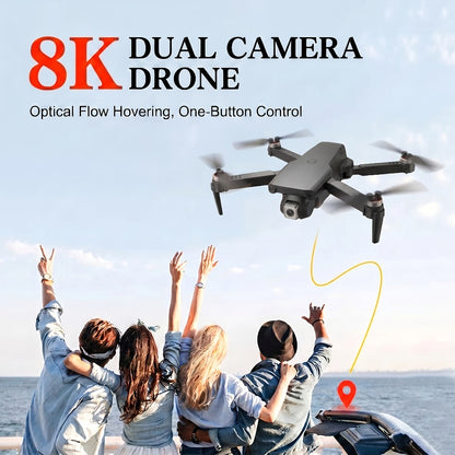 8K Brushless Motor Drone with Obstacle Avoidance – 2026 Upgraded Foldable Quadcopter for Beginners Adults, 2 Batteries, One-Button Return, USB Charging, Repair Tools Included, Great Gift