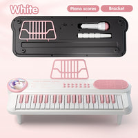 White Musical Keyboard Toy
