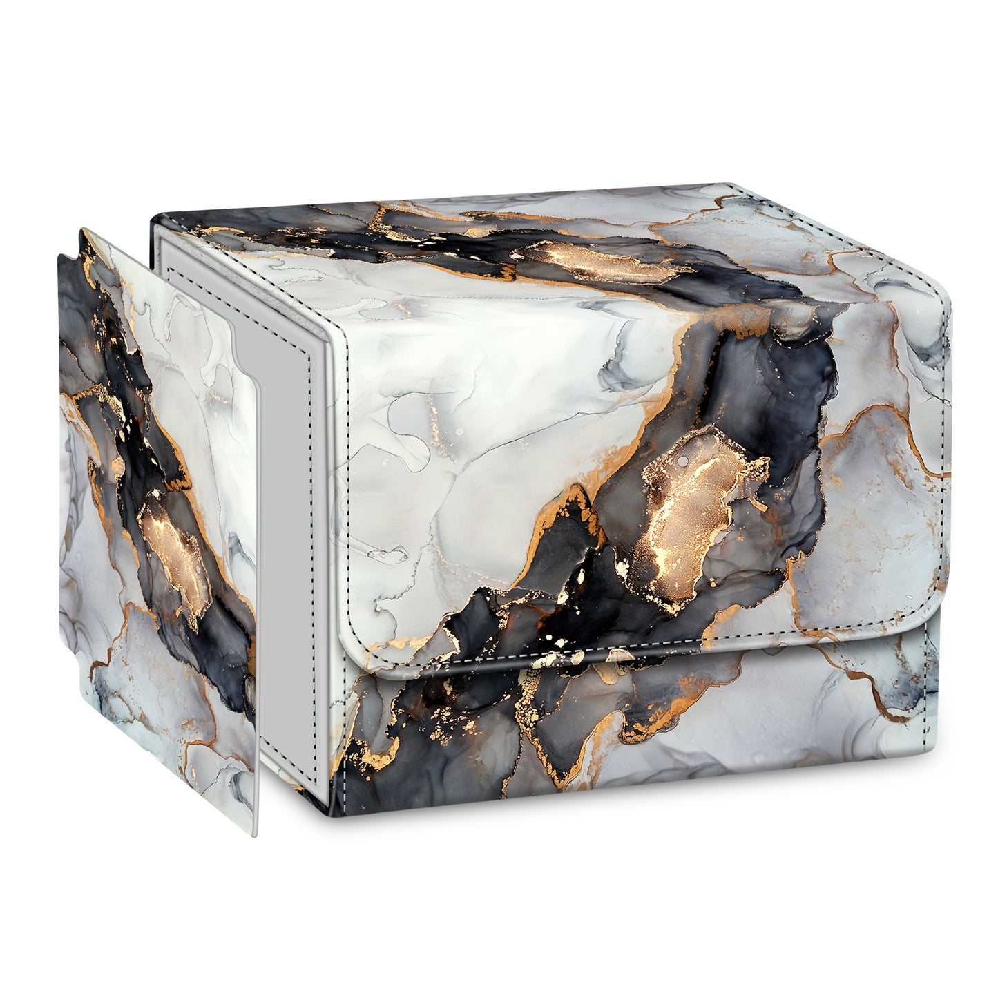A Card Storage Box Suitable for MTG/TCG/CCG, Featuring a Magnetic Closure And Capable of Holding Over 180 Game Cards, Complete with a PU Divider