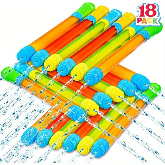 18pcs SYNCFUN Super Soaker Blaster Water Gun Suitable for - Bulk Pack with Range Shooters, Leakproof Squirt Guns for Pool, Beach Water Balloon & for party Favors