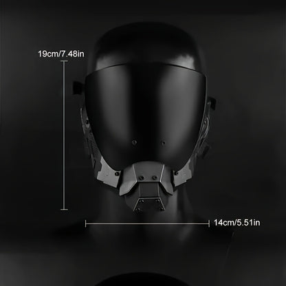 Cyberpunk Cool Sci-Fi Futuristic Mask, Face Mask - Maximum Cosplay Photo Props, Bar Club Rave Party Supplies, Gift & Collection, Men's Breathable Mask, Halloween Music Festival Accessories