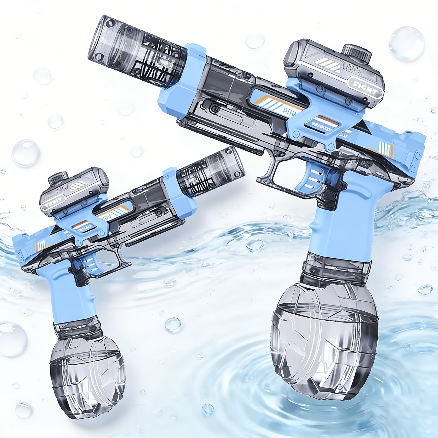 Electric Water Gun For Kids Ages 3-6, Auto Squirt Guns Toys, Large Tank With Sound & Light, Summer Outdoor Pool Beach Party Toys. Birthday Gifts For Boys Girls.