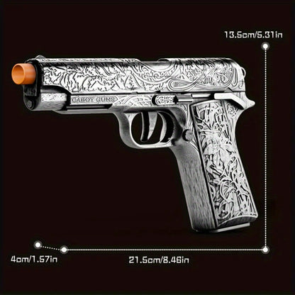 Soft Bullet Toy Gun Pistol with 120 Bullets 12 Shells & 2 Magazines – Hollow Hanging Foam Blaster for Kids Boys Girls Ages 6+, Outdoor Shooting Game Birthday Halloween Christmas Gift Pink or Khaki