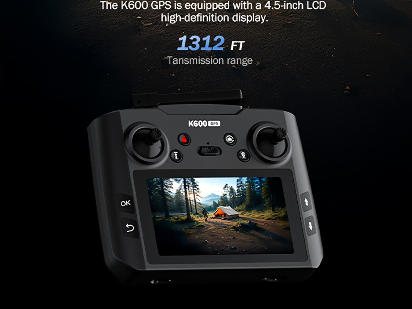 GPS Follow Me Drone Under 250g with 4.5 Inch LCD Screen – Camera Drone for Adults Beginners, Auto Return, Gesture Flight, Brushless Motor, Altitude Hold, 3 Speeds, Supports 32G SD Card
