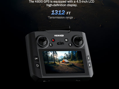 GPS Follow Me Drone Under 250g with 4.5 Inch LCD Screen – Camera Drone for Adults Beginners, Auto Return, Gesture Flight, Brushless Motor, Altitude Hold, 3 Speeds, Supports 32G SD Card