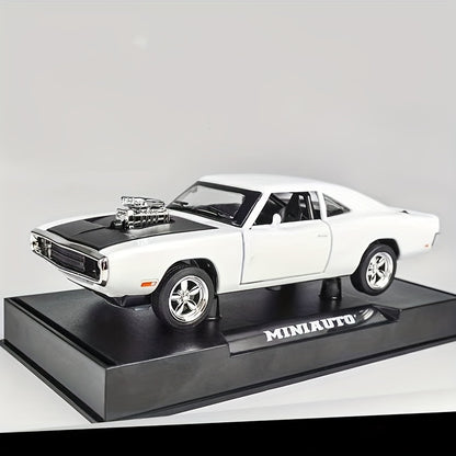 Dodge Challenger Die-Cast Model Car, Collectible Zinc Alloy Static Replica, Highly Detailed Home Decor, Perfect Birthday & Christmas Present For Car Enthusiasts
