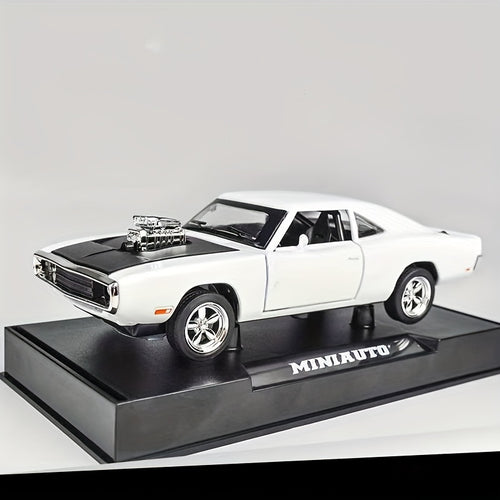Dodge Challenger Die-Cast Model Car, Collectible Zinc Alloy Static Replica, Highly Detailed Home Decor, Perfect Birthday & Christmas Present For Car Enthusiasts