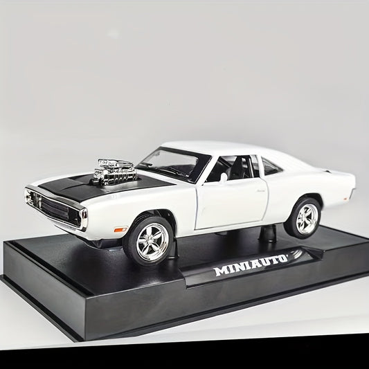 Dodge Challenger Die-Cast Model Car, Collectible Zinc Alloy Static Replica, Highly Detailed Home Decor, Perfect Birthday & Christmas Present For Car Enthusiasts