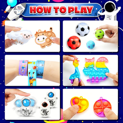 Party Favor Toys Bulk 600 Pieces – Mixed Color Fidget Toys & Novelty Prizes for Easter Egg Fillers, Goodie Bags, Classroom Rewards, Birthday Parties & Holiday Gifts