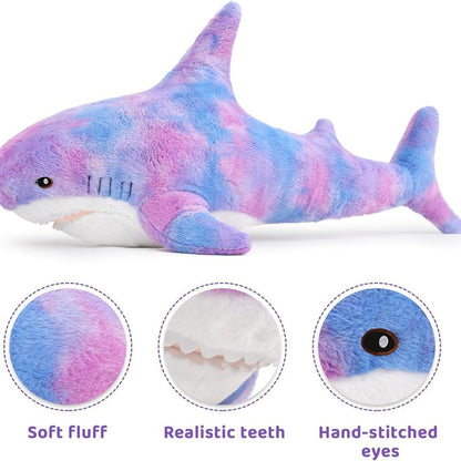 61cm/21.04in Shark Stuffed Animal Plush Toy, Cute Shark Toy Plush Pillow, Soft, Shark Plush, Sea Animal, Doll Gift, Suitable for Boys, Girls, Kids, Adults