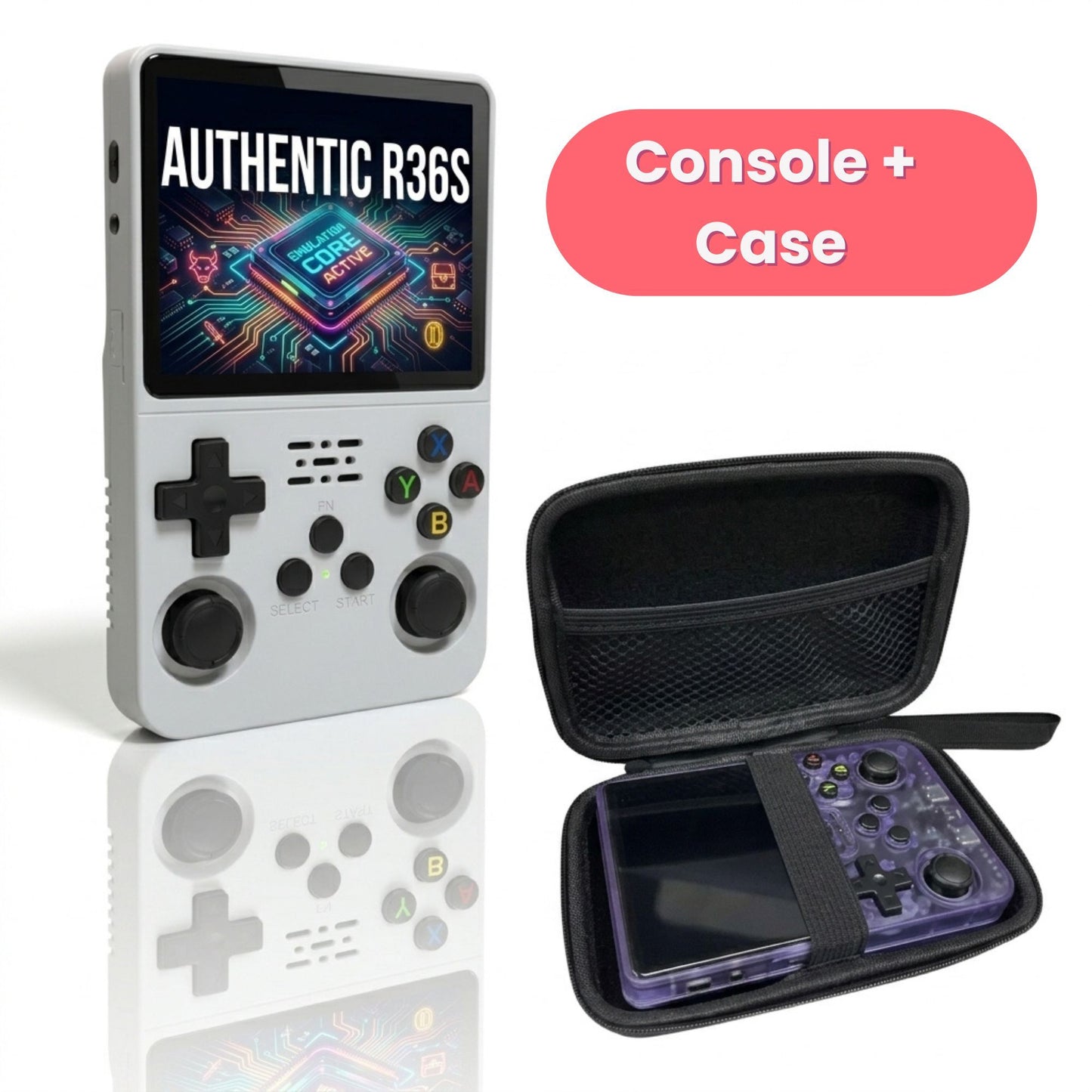 Authentic R36S ArkOs 128GB Game Console Retro Handheld 3.5 Inch IPS Screen Portable Gaming Device