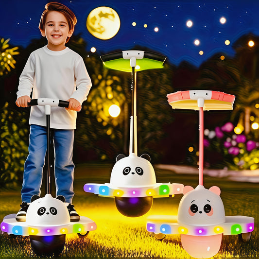 New LED Illuminated Bouncing Ball - a Fun and Balanced Toy Suitable for Children, with Colorful Lights, Suitable for Both Indoor and Outdoor Use, Is the Perfect Gift for Boys and Girls