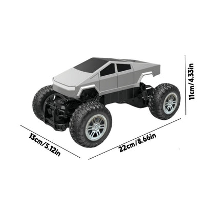1:16 Ratio 2.4GHz Car, Four-wheel Drive Large-wheel Off-road Pickup, All-terrain Monster Truck, with LED Lights, 45 Degrees Climb, Children's Toy Car - Gift for Boys