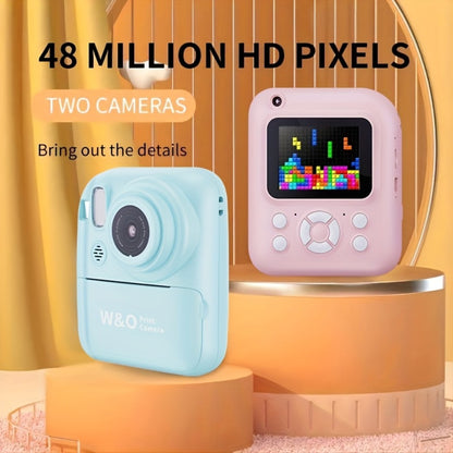 Instant Printer Camera for Kids - Camera Game MP3 3-in-1, Instant Print Photos In 1 Second, Puzzle Games, 10x Digital Zoom, 2.4'' HD Screen, Photography - 32G Card, Card Reader, USB Cable, Lanyard, Print Paper, Storage Bag - Perfect Halloween