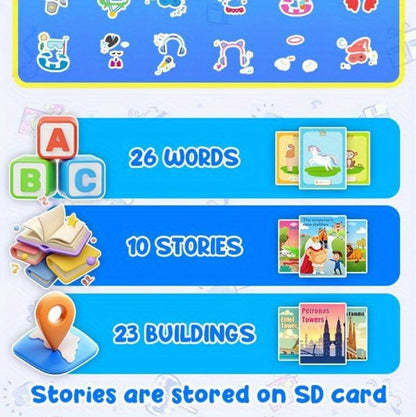 Kids Mobile Toy, Educational Toy with Dual Cameras, Touchscreen, And Stylish Design Portable MP3 Music Player, Games, Alarm Clock USB Rechargeable Christmas & Birthday Gift Kids' Theme Music Player Children's Mobile Phone Toy, Educational Toy