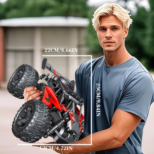 High-Speed RC Off-Road Car 40km/h – All-Terrain Remote Control Climbing Truck with Long-Lasting Battery, Sturdy 4WD Structure, Birthday Christmas Gift for Boys Kids & Adults (Style A & B)