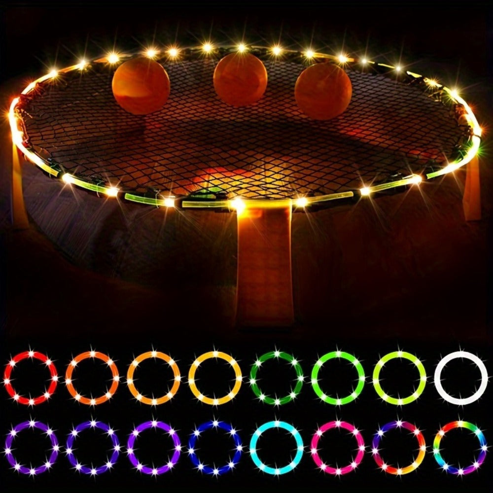 Solar Trampoline Lights for Kids – IP65 Waterproof LED Trampoline Accessories, 8 Dynamic Modes, Solar Powered Outdoor Light for 8-16ft Trampolines | Warm White, Multicoloured, White