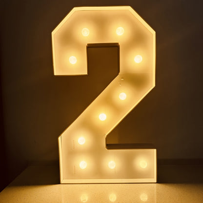 Warm White 73cm / 28.7 INCH - Illuminated Number 1 Balloon Frame - Paper PS Foam Board, Perfect for Birthday & Anniversary Parties,Graduation Decorations, Back to School of 2026