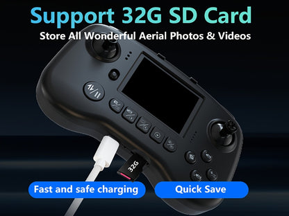 270° Obstacle Avoidance Drone with 2.8" LCD Screen & Dual Cameras – Brushless Motor, Foldable RC Quadcopter for Beginners Adults, Altitude Hold, 3D Flips, Headless Mode, One-Key Takeoff Landing