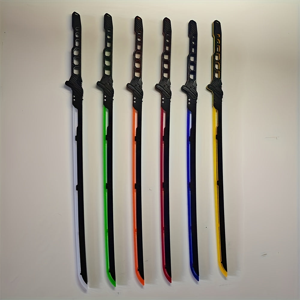 80cm (31.49 Inch) Large Cyberpunk Luminous Thermal Katana Acrylic Knife Model - 1:1 Science Fiction Cosplay Prop, Halloween Masquerade Party Peripheral Gifts For Adult