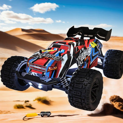 4x4 RC Monster Truck for Adults & Kids – High Speed All-Terrain Remote Control Off-Road Vehicle, 4WD Racing Truck for Boys & Racing Enthusiasts, Birthday Christmas Holiday Gift (Red)