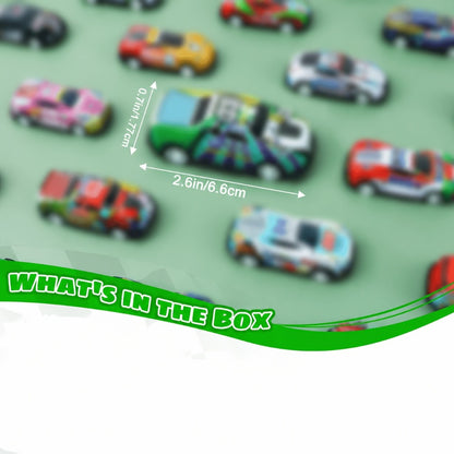 Pull Back Cars Bulk 72 Pack – Mini Race Cars for Kids, Birthday Party Favors, Goodie Bag Fillers, Classroom Prizes, School Rewards & Easter Basket Stuffers (Random Colors)